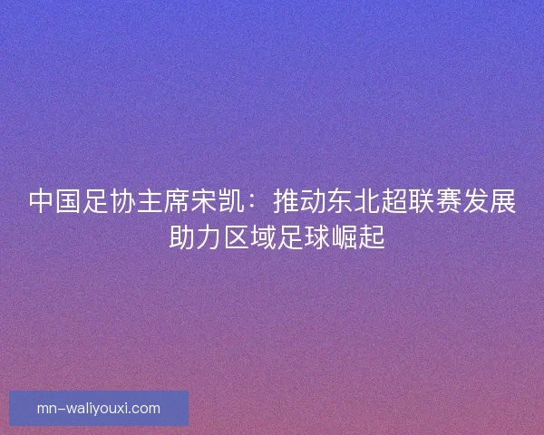 中国足协主席宋凯：推动东北超联赛发展 助力区域足球崛起